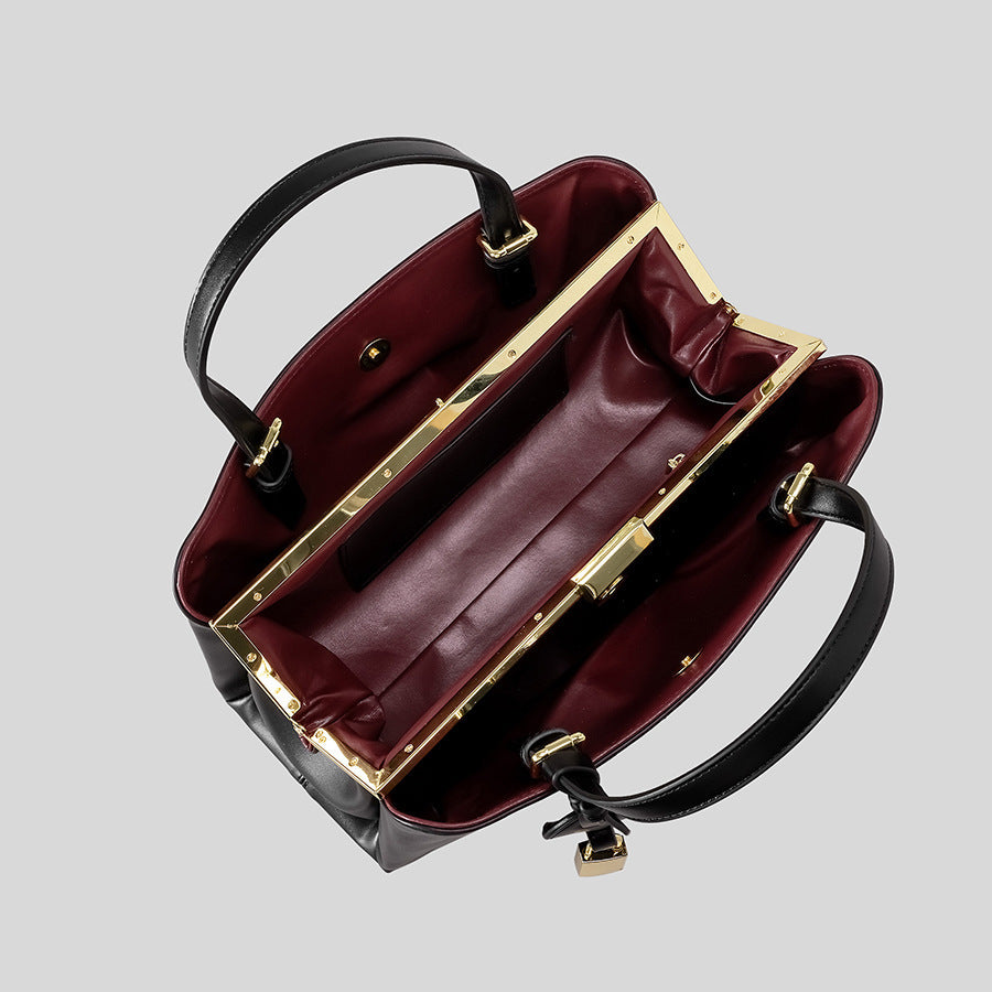 Elegante Metall Handtasche