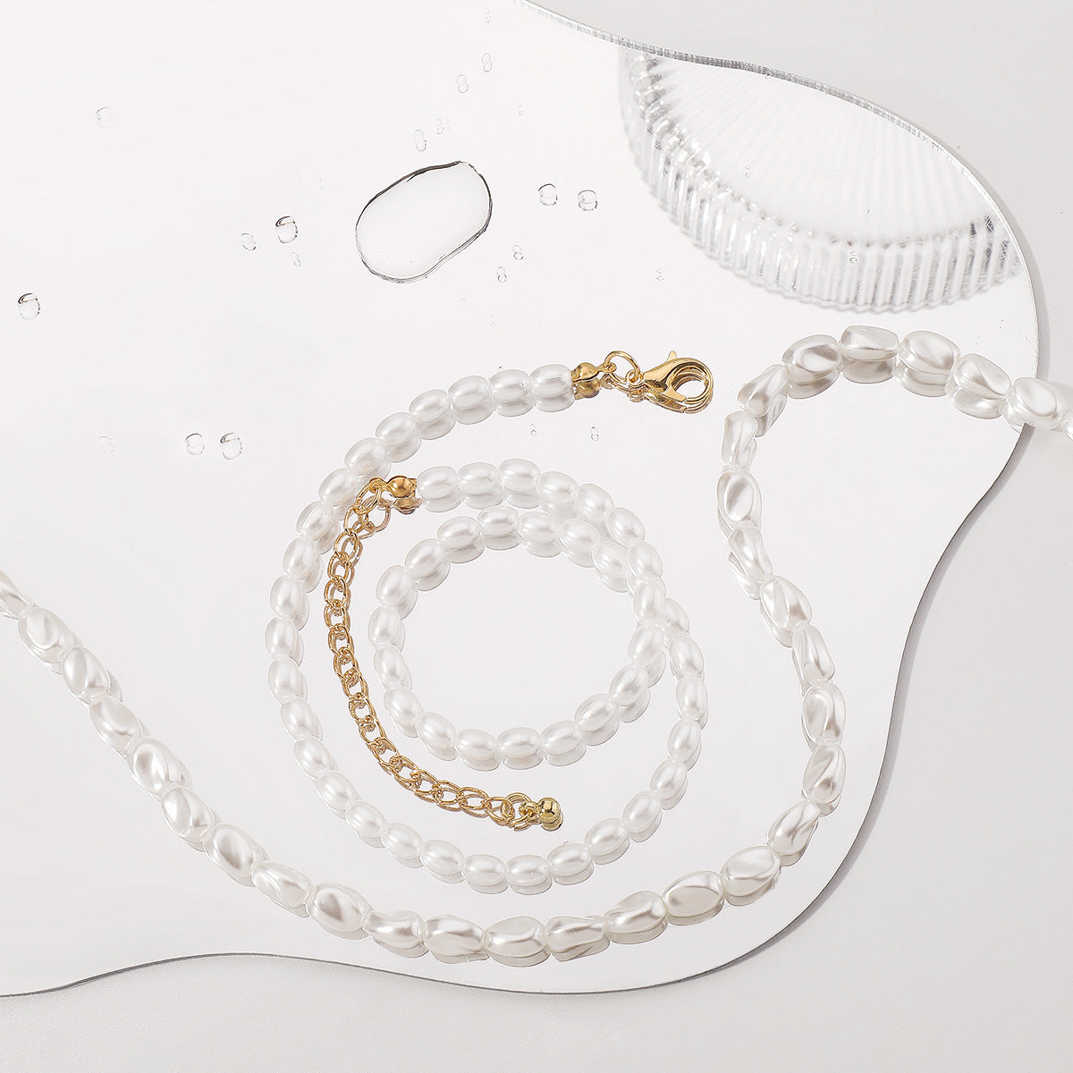 Elegante Perlenkette Brehn