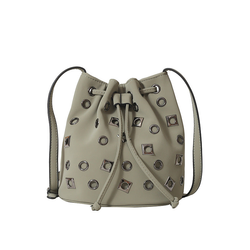 Stylische Zugband-Eimer-Tasche