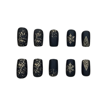 Festliche Winter-Themen Acryl-Nagelverlängerungen Brehn