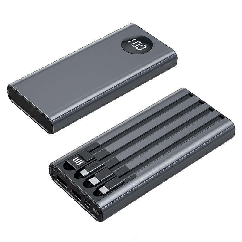 Tragbare Powerbank mit Multifunktionalem Usb-Anschluss und Digitaler Anzeige Brehn