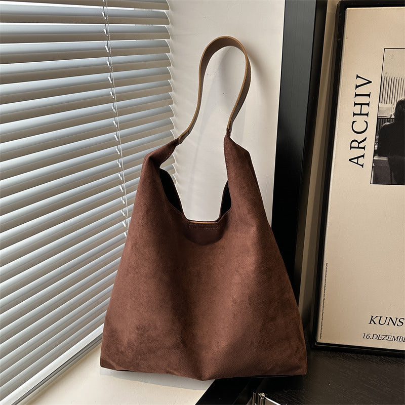 Wildleder Slouchy Hobo Bag Brehn