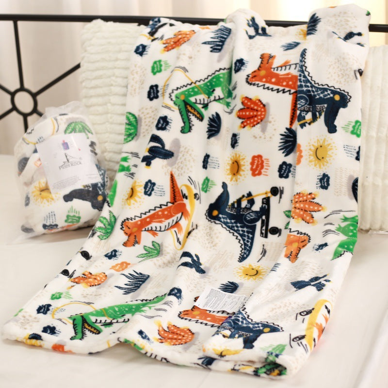Gemütliche Einhorn-Design Fleece Hoodie Decke