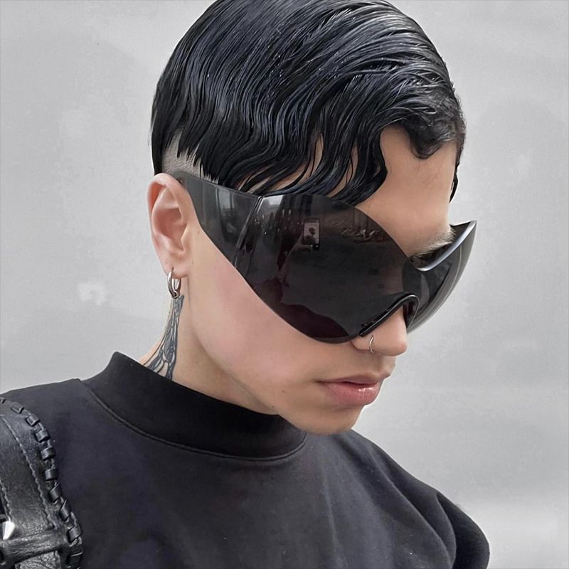 Damen visierartige Sonnenbrille mit innovativem Schutzdesign Brehn