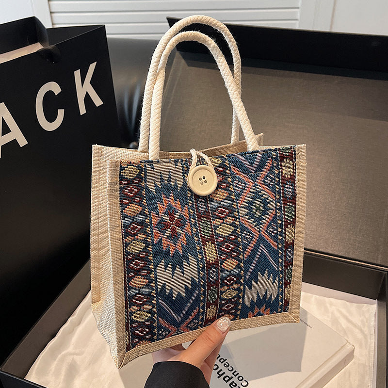 Bohemian geometrisches Muster Tote Bag