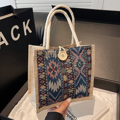 Bohemian geometrisches Muster Tote Bag