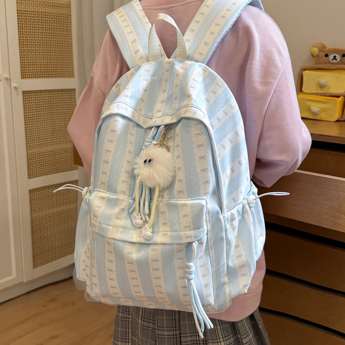 Verspielter gemusterter Schulrucksack Brehn