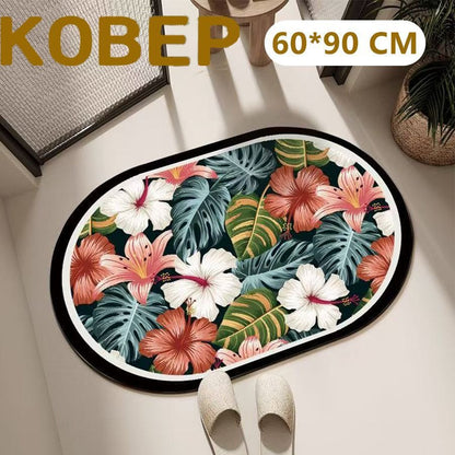 Dekorative Blumenmuster Bereichs Matte