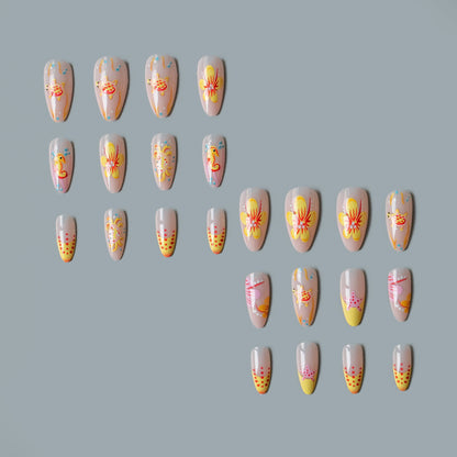 Künstlerisches von Ozeanen inspiriertes Nagelkunstset