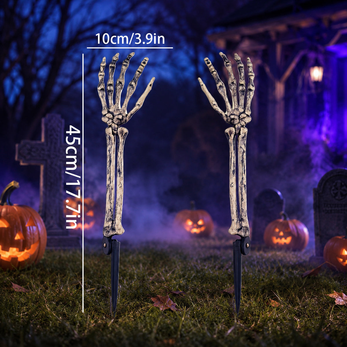 Gruselige Halloween Deko-Skelett-Baumstämme Brehn