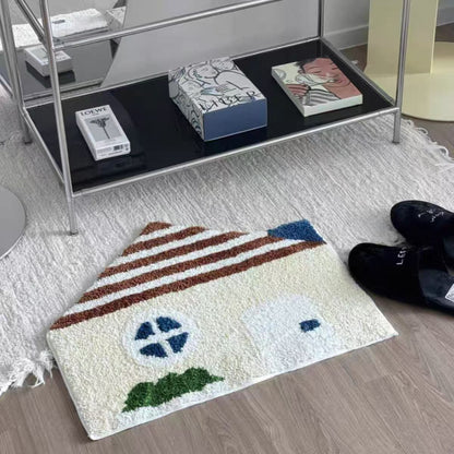 Dekorativer Hausförmiger Badteppich Brehn