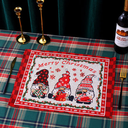 Festliche Tischdecke mit Weihnachtsmuster Brehn