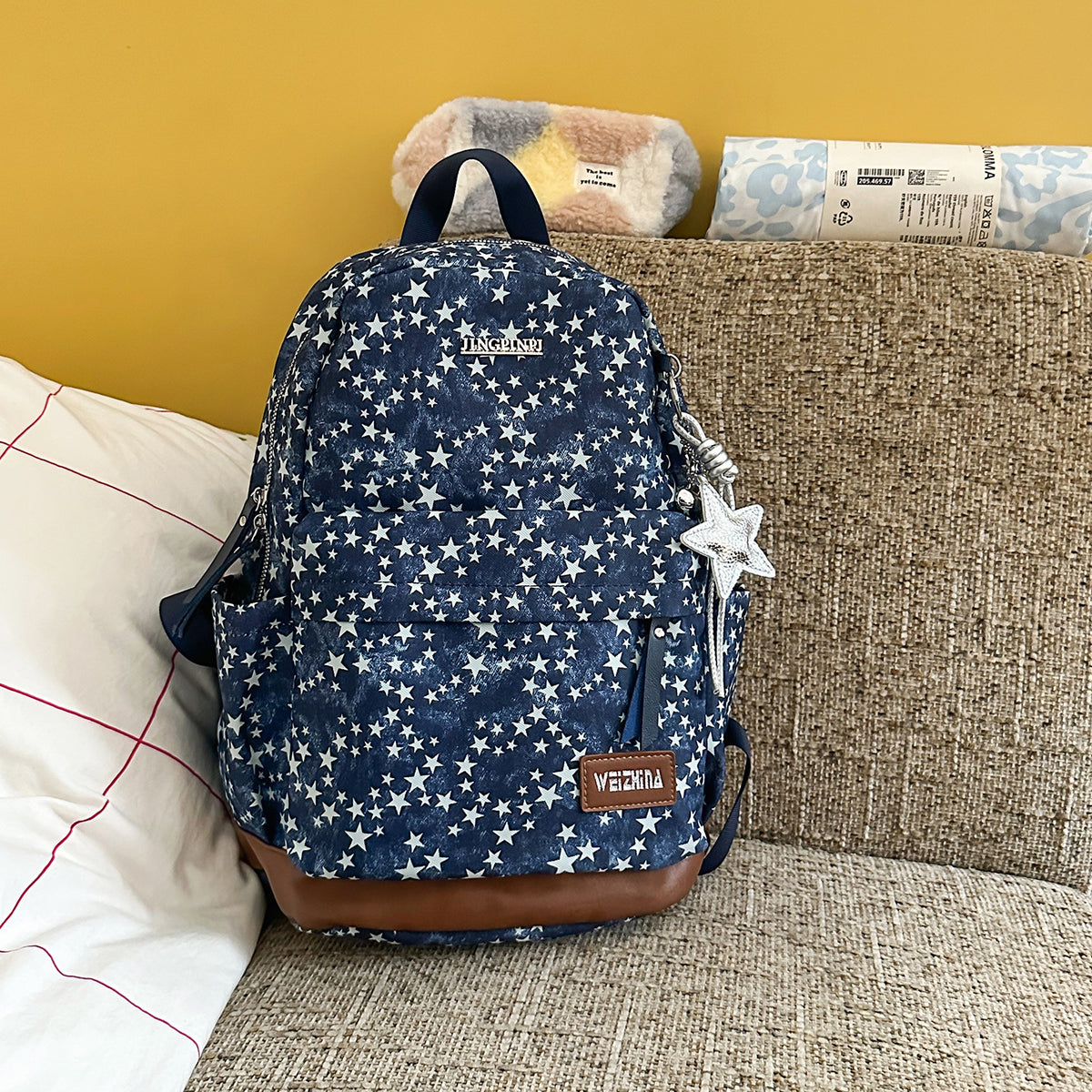 Stylische Stern-gedruckte Freizeit-Rucksack Brehn