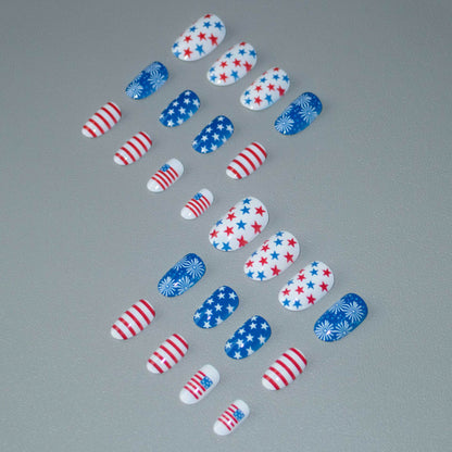 Patriotische Nagelkunst