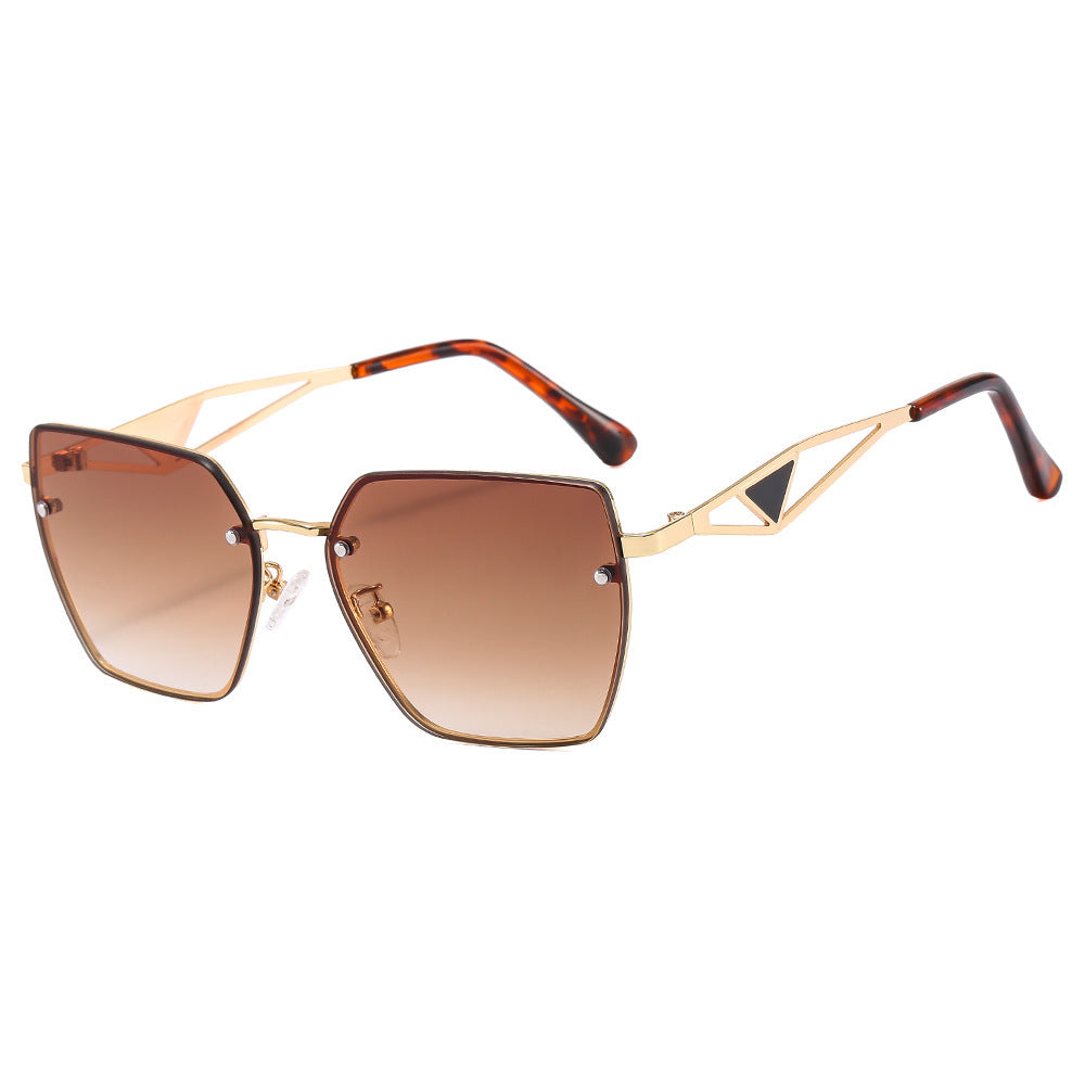 Damen geometrische Sonnenbrille mit filigranem Design Brehn