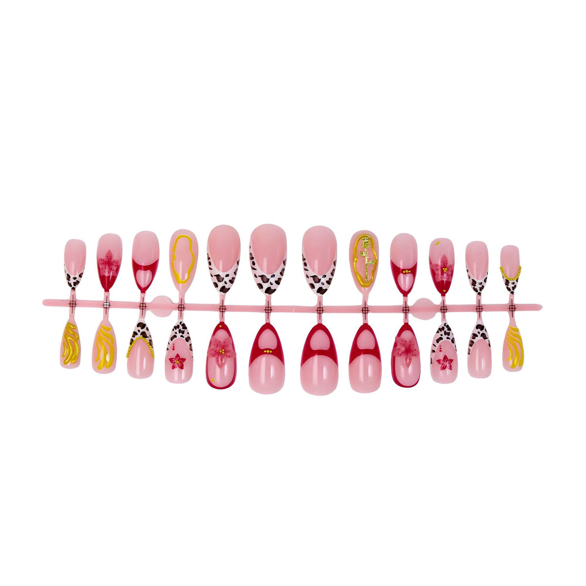 Kunstnagelset mit kreativen Tier- und Blumendesigns Brehn