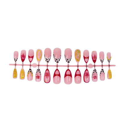 Kunstnagelset mit kreativen Tier- und Blumendesigns Brehn