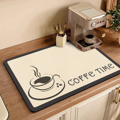 Kaffeethemen-Küchenmatte Brehn