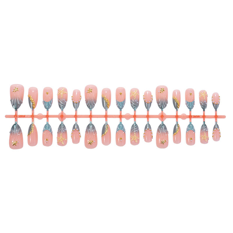 Dekoratives Press-On Nagelkunst-Set mit einzigartigen Designs Brehn