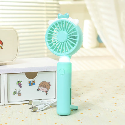 Damen Tragbarer Mini-Handventilator mit Lichtfunktion Brehn