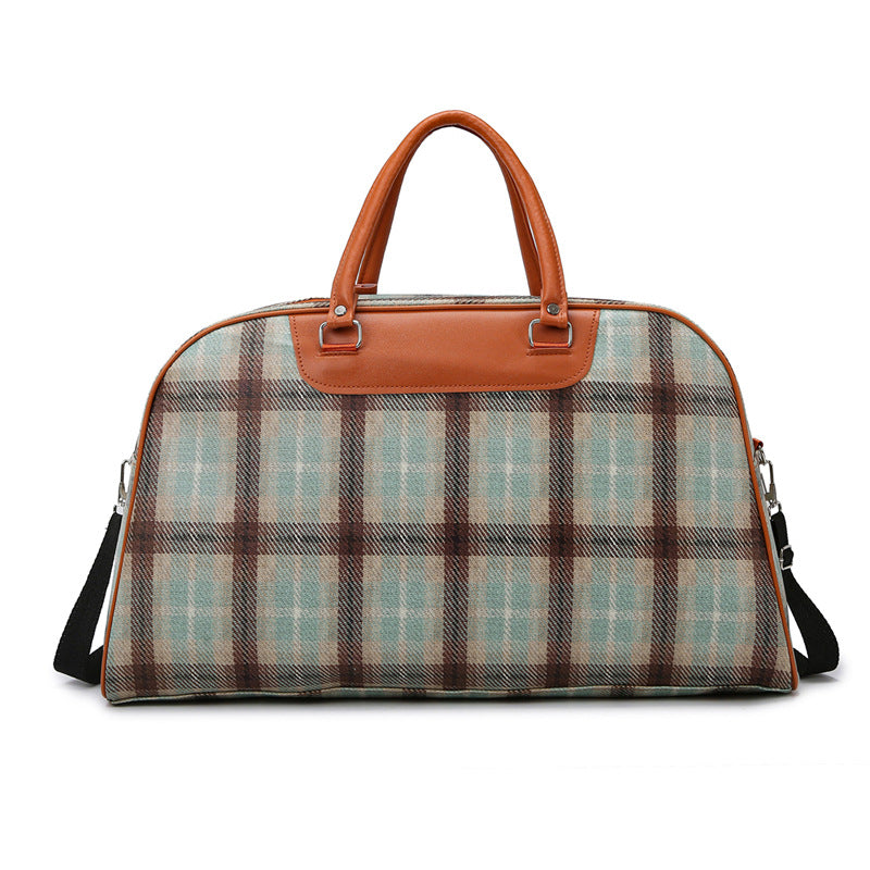 Stylische Karierte Wochenend-Tote-Tasche Brehn