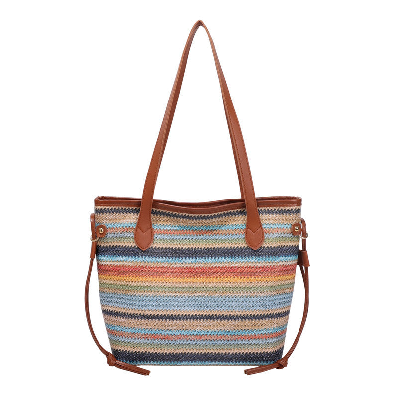 WoStylish Gewebte Strandtasche Brehn