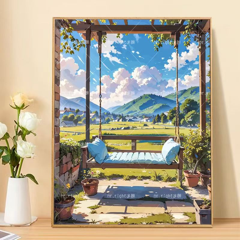 Szenische Landschaft Kunstdruck Brehn