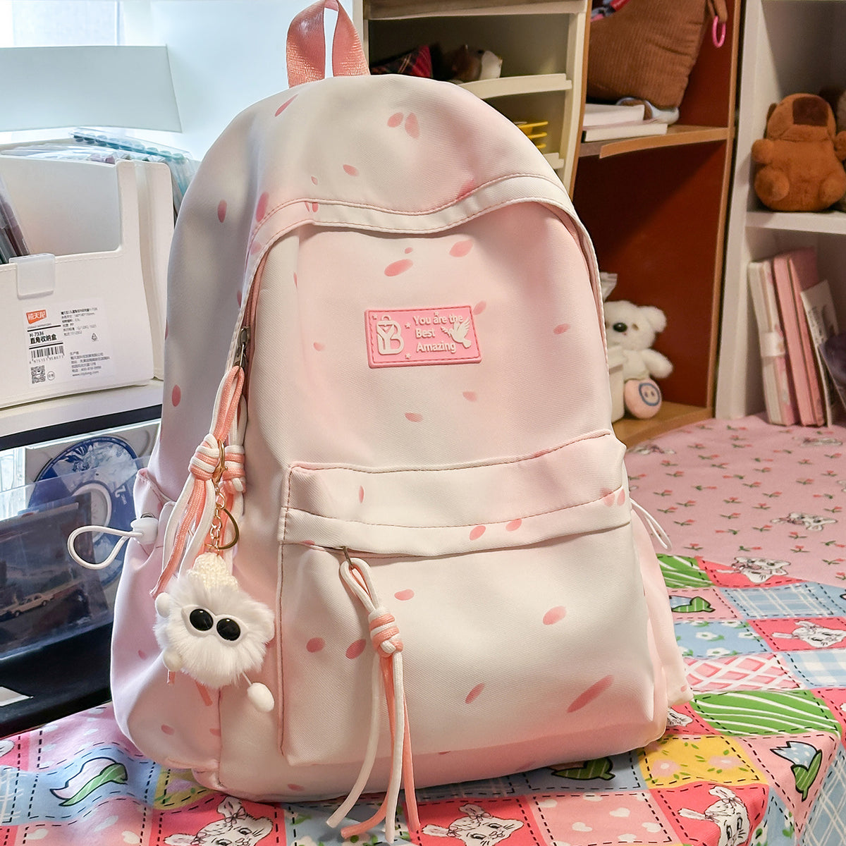 Stilvolle gepunktete Rucksack Brehn