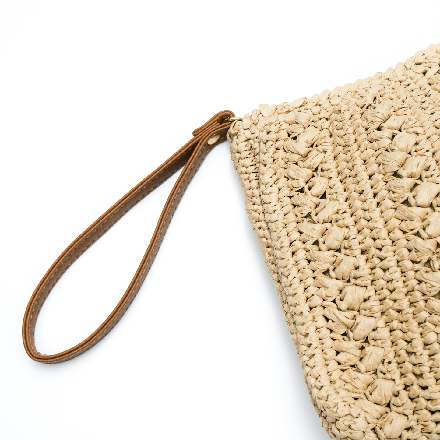 Handtasche Aus Geflochtenem Naturmaterial mit Quaste Brehn