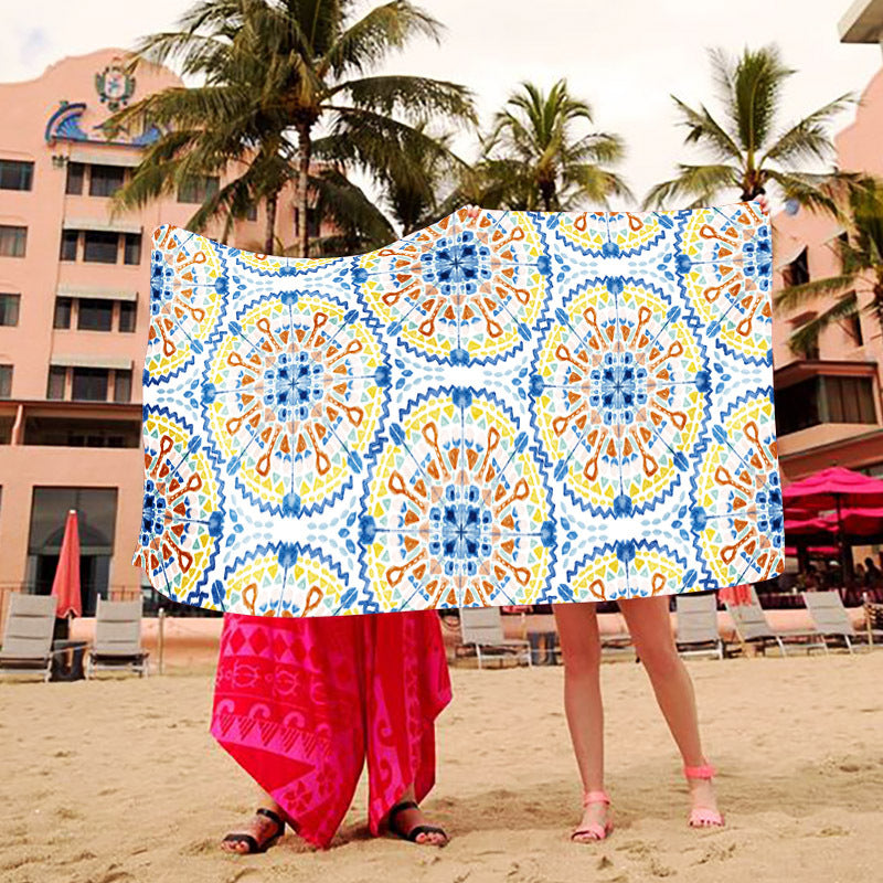 Stranddecke mit kreativem Kunstdesign Brehn