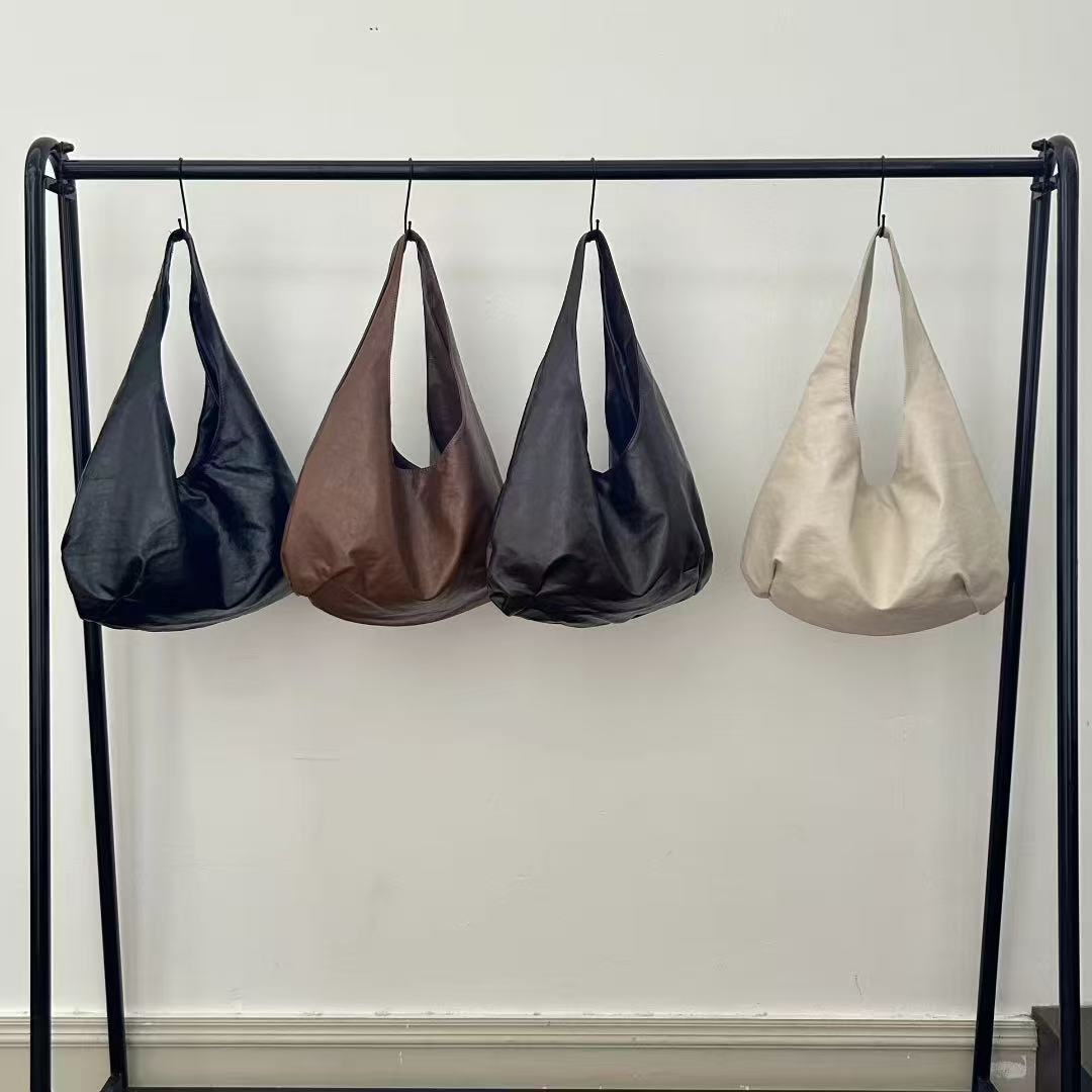 Oversized Lässige Leder Schultertasche