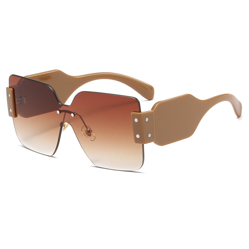 Damen modische flache Sonnenbrille mit kreativem Design Brehn
