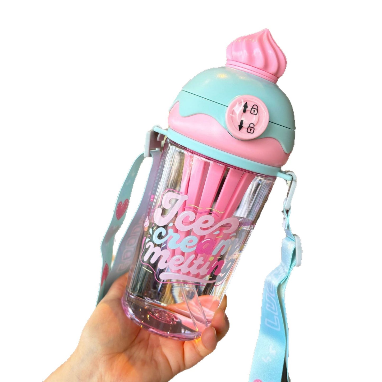 Damen kreative Trinkflasche im Eiskrem-Design Brehn