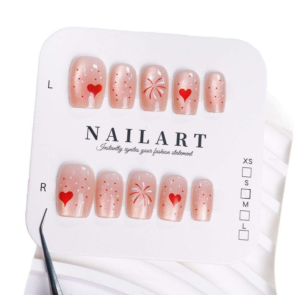 Künstlerisches Floral Press-On Nageldesign Brehn 1787394846