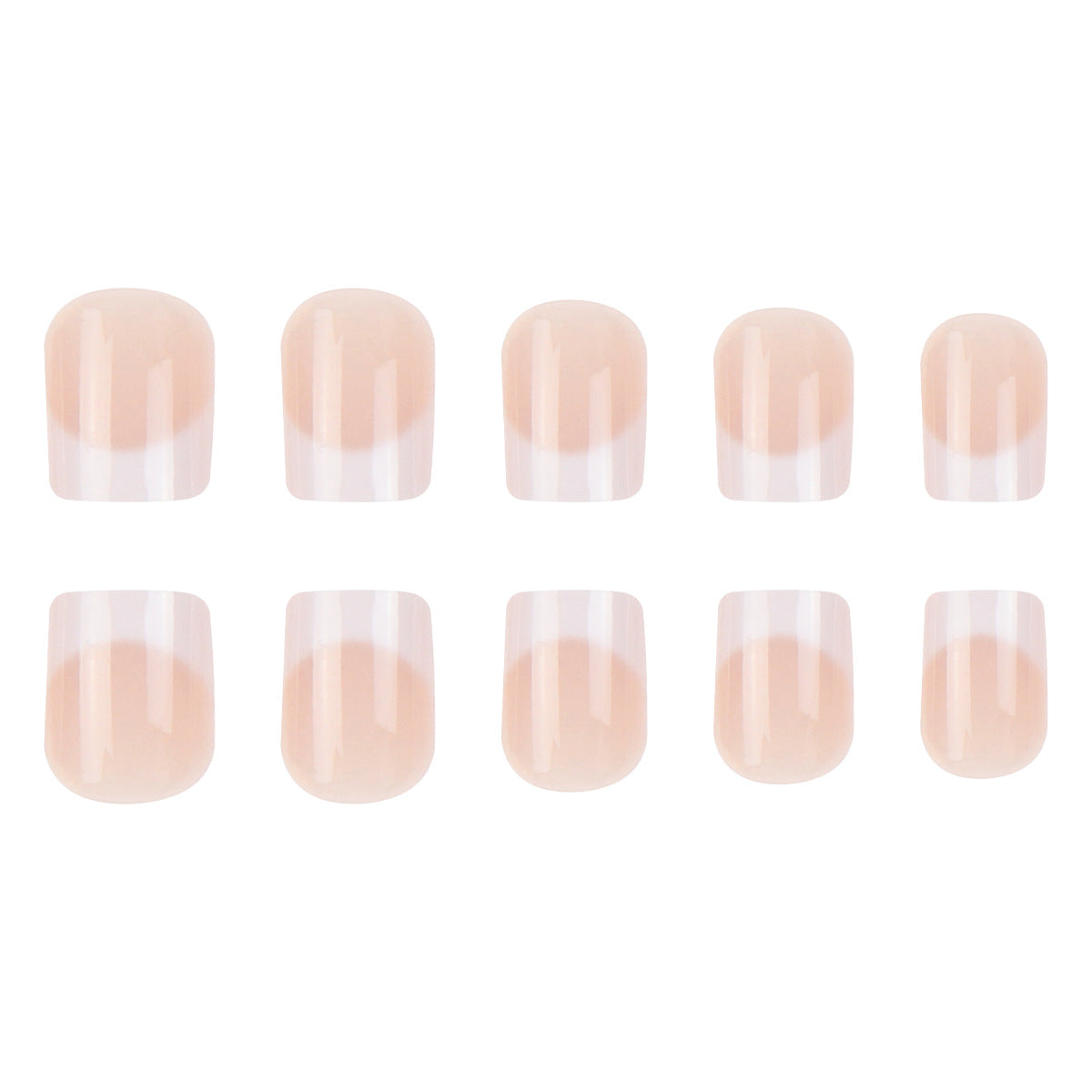 Elegantes French Tip Press-On-Nagelset Brehn