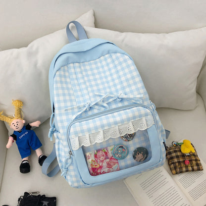 Stylischer Karomuster-Rucksack Brehn