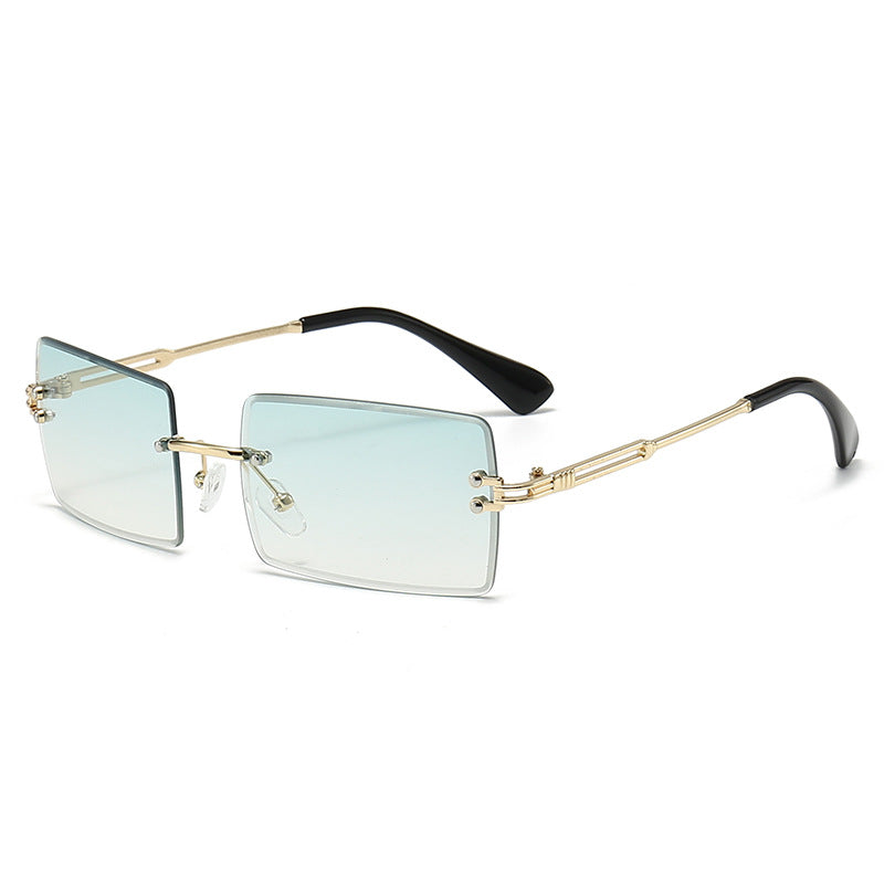 Futuristische Rechteckrahmen Sonnenbrille