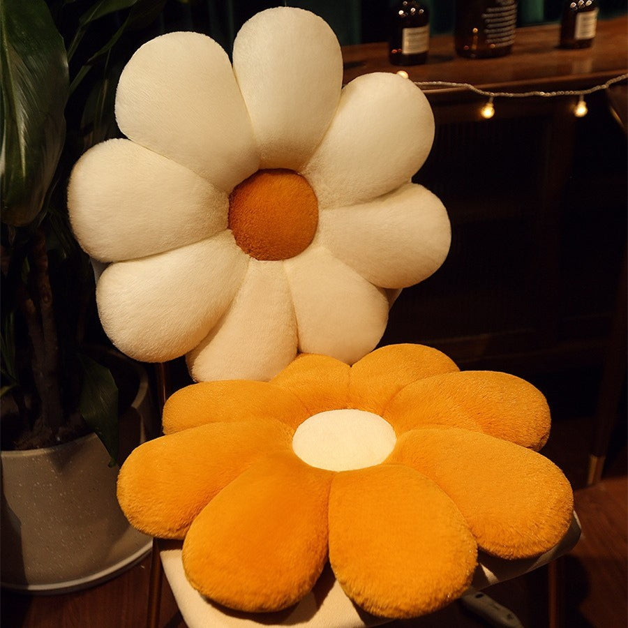 Plüsch Sitzkissen in Blumenform Brehn