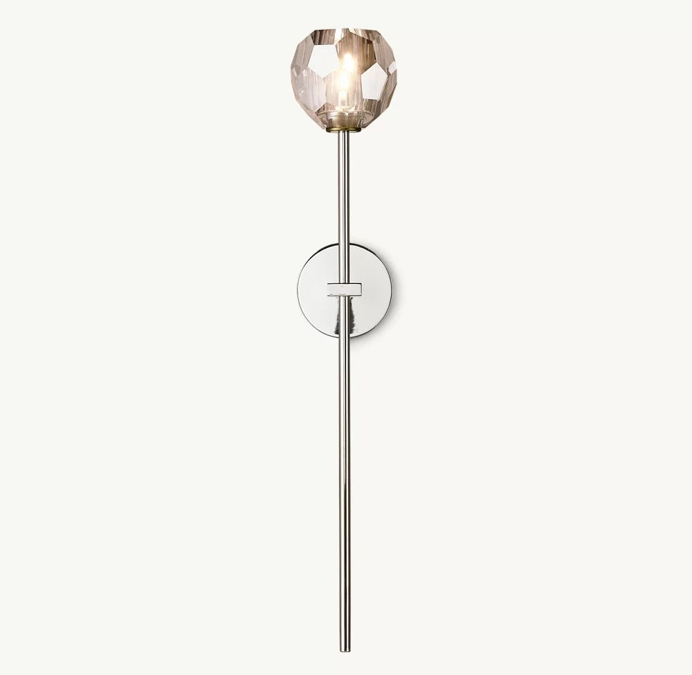 Elegante Kristall Wandleuchte