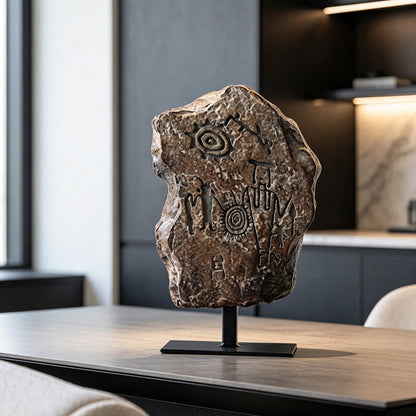 Elegante dekorative Steinskulptur