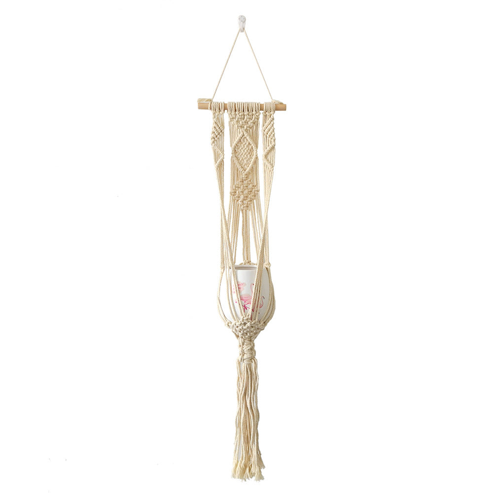 Makramee-Blumenhalter mit elegantem Design