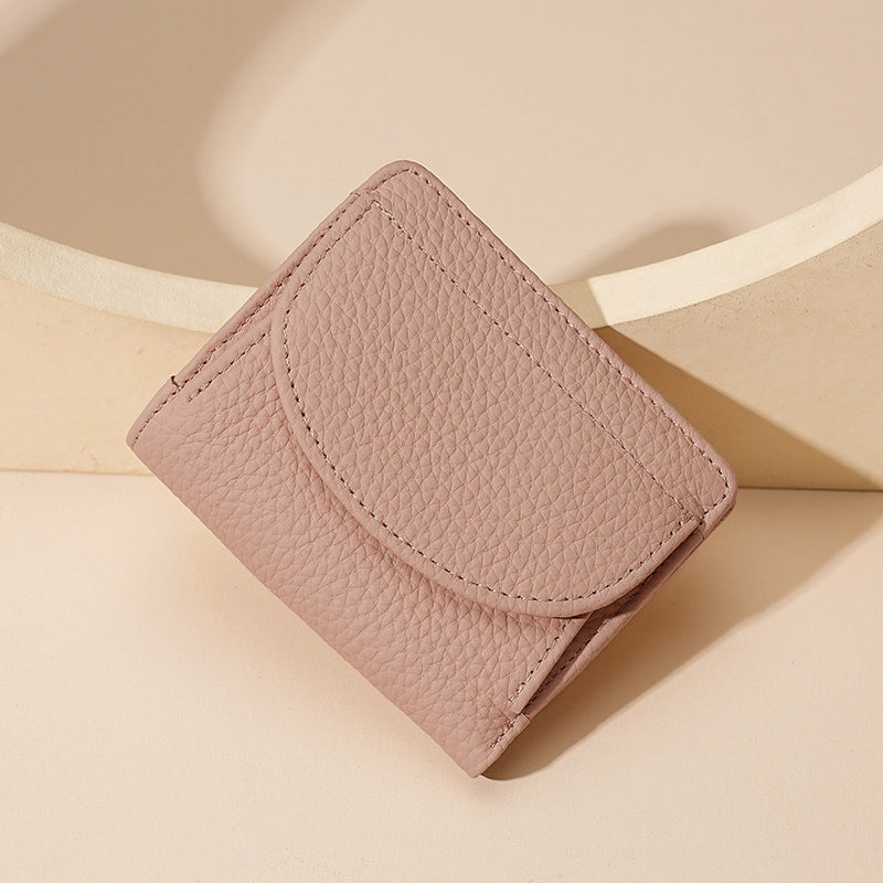 Texturiertes Leder-Kartenetui Wallet