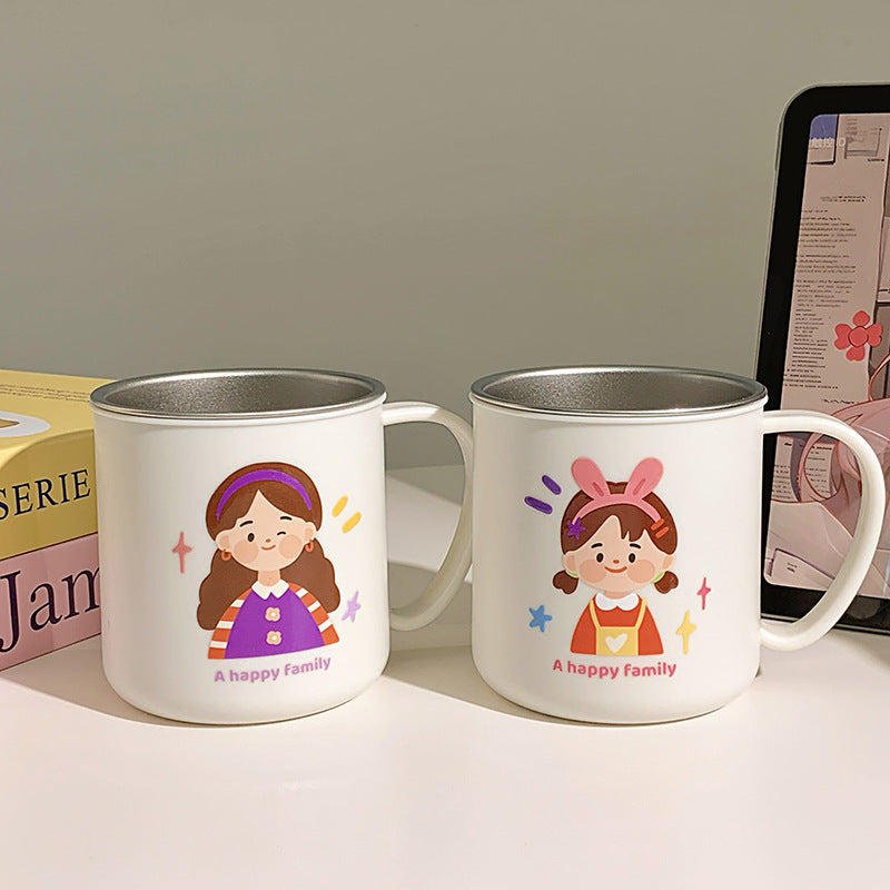 Keramiktasse mit Fröhlichem Familienmotiv Brehn 1786635457