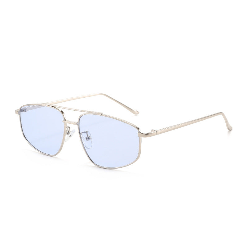 Damen geometrische Sonnenbrille mit hochwertigem Metallrahmen und polarisierenden Gläsern Brehn