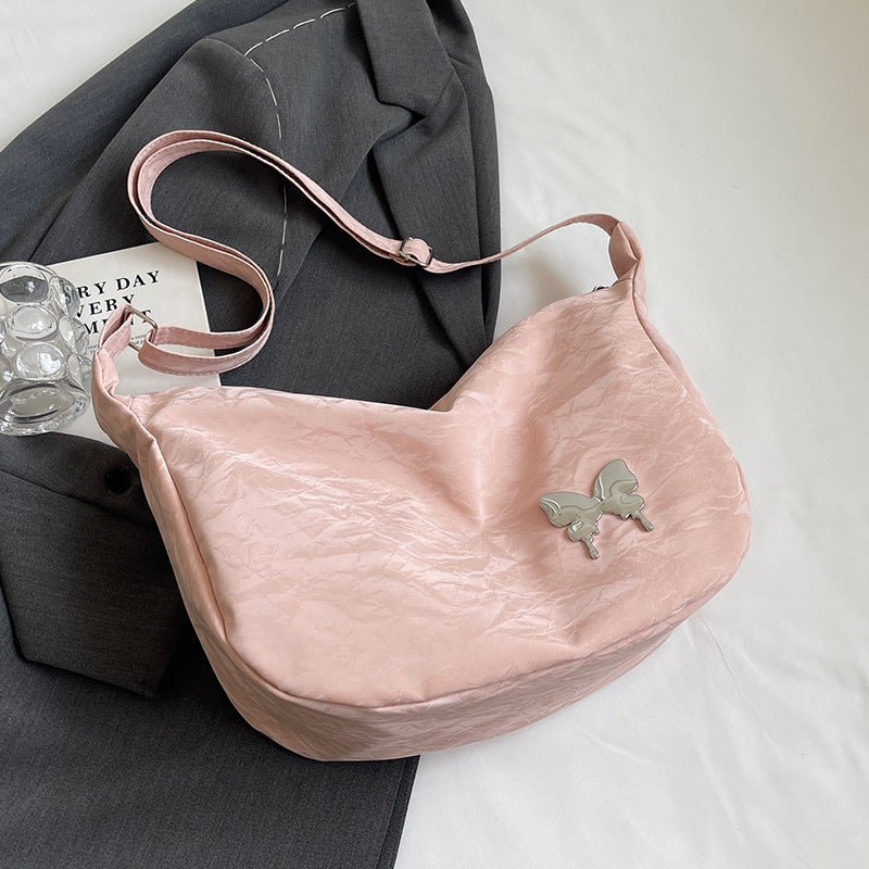 Lässige Schmetterlings-verzierte Schultertasche