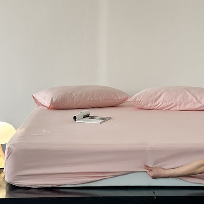Kühlende Bambus-Mischung Tiefe-Taschen Spannbettuch und Kissenbezug Set