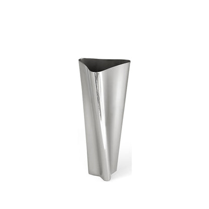 Zeitgenössische flüssige Metallvase