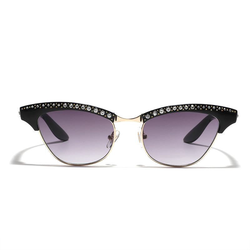 Damen Katzenaugen Brille mit eleganten Glitzerdetails Brehn