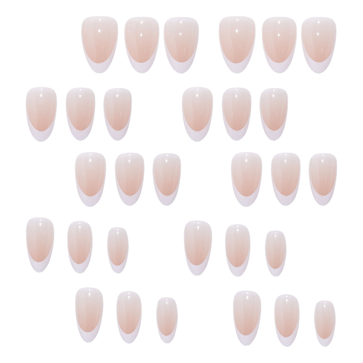 Premium French Tip Press-On Nägel