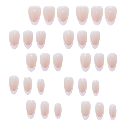 Premium French Tip Press-On Nägel